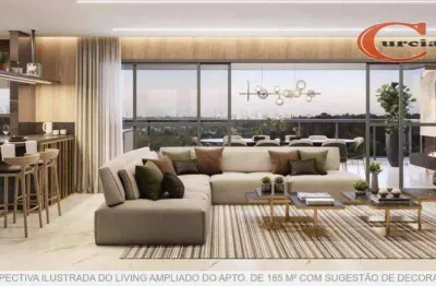 Apartamento com 4 dormitórios à venda, 185 m² por r$ 3.400.000,00 - santo amaro - são paulo/sp
