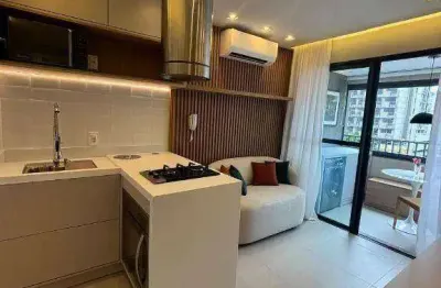 Apartamento com 1 dormitório para alugar, 31 m² por r$ 5.700/mês - moema - são paulo/sp