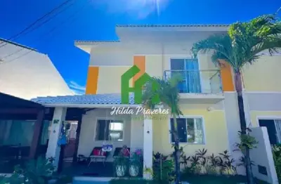 Luxuosa casa em condomínio à venda em lauro de freitas-ba, buraquinho: 4 quartos, 4 suítes, 2 salas, 5 banheiros, 2 vagas, 280m².