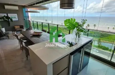 Apartamento com 4 quartos à venda na avenida octávio mangabeira, 10319, patamares, salvador, 242 m2 por r$ 4.400.000
