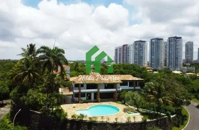 Imperdível, casa à venda no coração de patamares, com vista mar, piscina e 1.520m² de terreno.