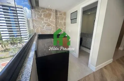 Apartamento de 2 quartos em alphaville i, salvador-ba: 2 suítes, sala ampla, 2 banheiros, vaga de garagem e 68m² de área.