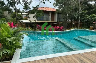 Casa em condomínio fechado com 3 quartos à venda na reserva sapiranga, praia do forte, mata de são joão, 136 m2 por r$ 765.000