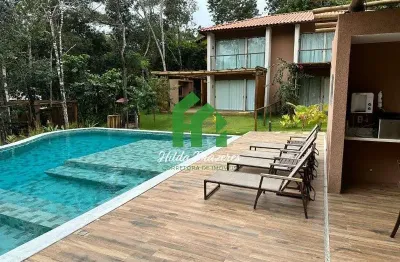 Casa em condomínio fechado com 3 quartos à venda na reserva sapiranga, praia do forte, mata de são joão, 136 m2 por r$ 765.000