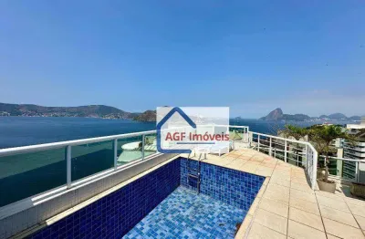 Cobertura à venda por r$ 6.000.000 - boa viagem - niterói/rj