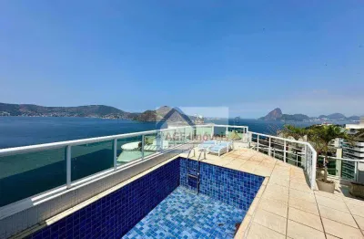 Cobertura à venda por r$ 6.000.000 - boa viagem - niterói/rj