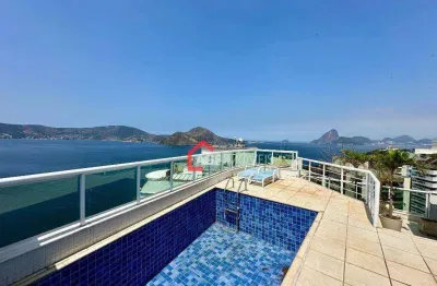Cobertura à venda por r$ 6.000.000 - boa viagem - niterói/rj