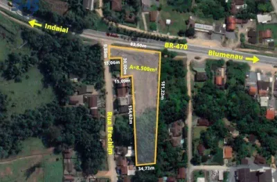 Terreno à venda, 8500 m² por r$ 3.600.000,00 - encano do norte - indaial/sc