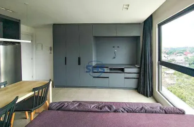 Apartamento com 1 dormitório para alugar, 33 m² por r$ 2.500,00/mês - itoupava seca - blumenau/sc