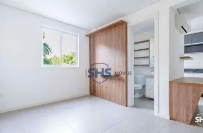 Apartamento com 1 dormitório para alugar, 28 m² por r$ 2.140,00/mês - velha - blumenau/sc