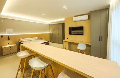 Apartamento com 1 dormitório para alugar, 32 m² por r$ 3.240,00/mês - velha - blumenau/sc