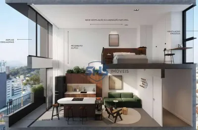 Apartamento com 1 dormitório à venda, 46 m² por r$ 516.000,00 - vila nova - blumenau/sc