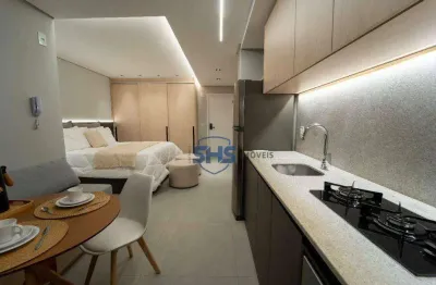 Apartamento com 1 dormitório para alugar, 32 m² por r$ 3.500,00/mês - velha - blumenau/sc