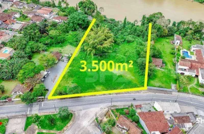 Terreno para alugar, 3000 m² por r$ 9.100,00/mês - boa vista - blumenau/sc