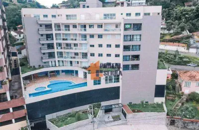 Apartamento com 1 quarto à venda, 48 m² por r$ 450.000 - agriões - teresópolis/rj