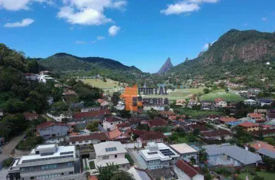 Casa com 3 quartos + dependência+ casa de caseiro à venda, 222 m² por r$ 1.200.000 - caxangá - teresópolis/rj