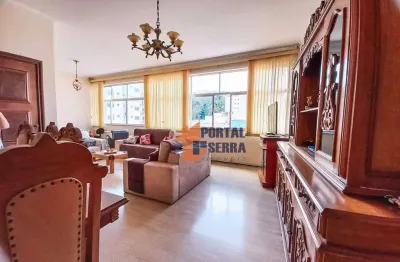 Apartamento com 3 quartos + dependência à venda, 107 m² por r$ 730.000 - várzea - teresópolis/rj