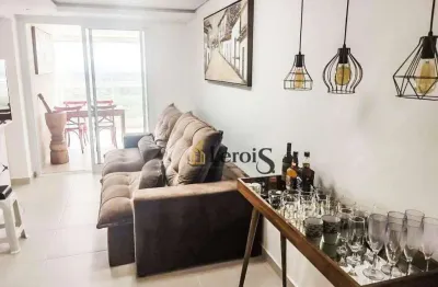 Apartamento com 2 dormitórios à venda, 69 m² por r$ 750.000,00 - panoramique 180º - guarujá/sp