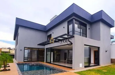 Casa com 5 dormitórios à venda, 513 m² por r$ 4.390.000,00 - condomínio campos de santo antonio ii - itu/sp