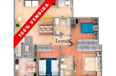 Apartamento com 3 dormitórios à venda, 87 m² por r$ 465.000 - condomnio ilhas do mediterrneo - itu/sp