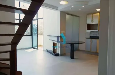 Apartamento duplex com 1 dormitório à venda, 61 m² por r$ 449.000,00 - panamby - são paulo/sp