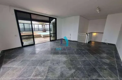 Cobertura com 5 dormitórios para alugar, 396 m² por r$ 13.560,10/mês - brooklin paulista - são paulo/sp