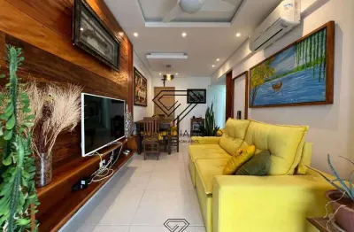 Apartamento à venda em praia grande-sp, bairro caiçara, com 2 quartos, 1 suíte, 1 sala, 1 banheiro, 2 vagas - 72,20 m².