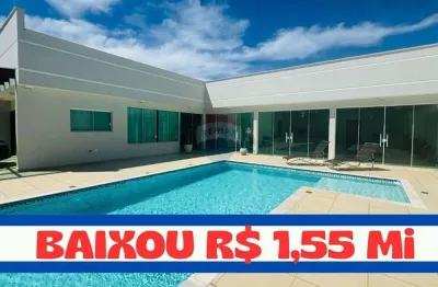 Casa de alto padrão com 4 suítes, em dois lotes, lazer completo e 322 m² de área útil – oportunidade por r$  1.550.000