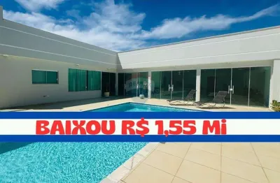 Casa de alto padrão com 4 suítes, em dois lotes, lazer completo e 322 m² de área útil – oportunidade por r$  1.550.000