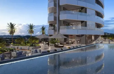 Apartamento luxuoso vista mar permanente com 3 suítes de 169 m² na praia do tabuleiro