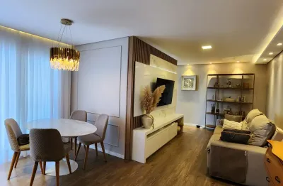 Apartamento no edifício caroli 100% mobiliado no bairro anita garibaldi