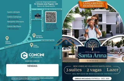 Casa em condomínio fechado com 3 quartos à venda na Rua Orlando José Pagani, 120, Observatório, Vinhedo