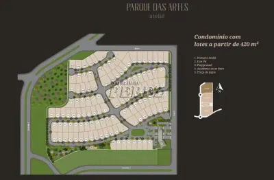 Terreno à venda na adalberto luís pirolo, --, parque das artes, londrina por r$ 898.700