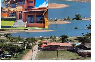 Pé na água   , espetáculo de chácara com acesso direto para represa