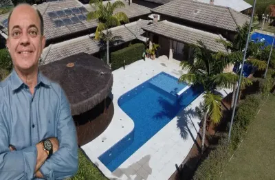 Chácara luxuosa  condomínio alto padrão   represa braganga paulista  4 suites