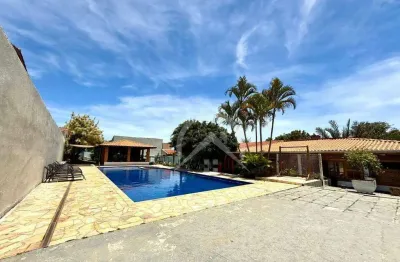 Chácara com 2 dormitórios para alugar, 400 m² por r$ 5.000,00/mês - vila loanda - atibaia/sp