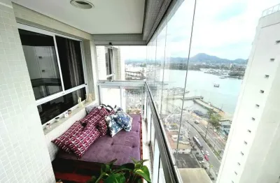 Apartamento com 3 suítes, 3 vagas e lazer completo, frente para o mar, ponta da praia