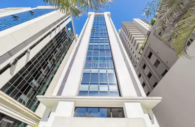 Conjunto comercial mobiliado com vista livre e 4 vagas na av. angélica