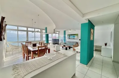 Vista deslumbrante para o mar em 131m² no embaré, 2 dorms sendo 1 suíte, 2 salas, próximo ao canal 4