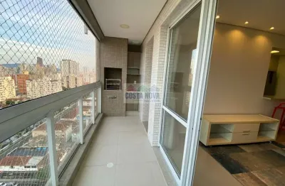 Apartamento à venda, 2 dormitórios, ótima localização no marapé, santos