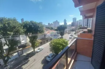 Apartamento á venda na ponta da praia com 2 quartos com sacada