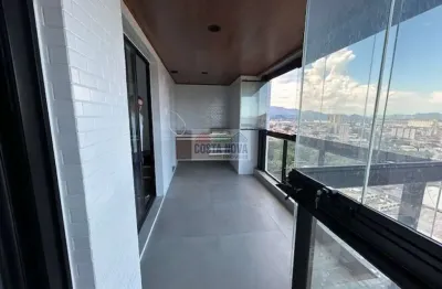 Apartamento moderno a 300 metros da praia no Boqueirão, Santos