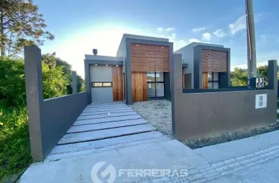 A venda linda casa nova com arquitetura moderna e conforto completo, 02 dormitórios sendo 1 suite.