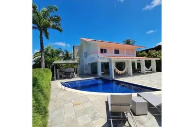 'casa de luxo em condomínio fechado â beira-mar em muro alto'