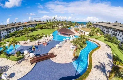 Vende-se apartamento 2 quartos em condomínio à beira mar  de muro alto - beach class