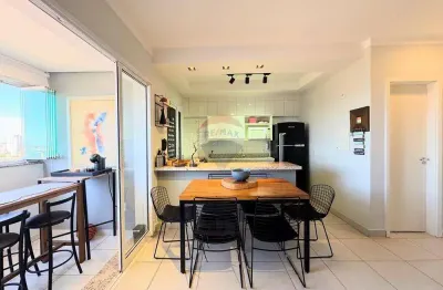 Apartamento 54m2 próximo ao ribeirão shopping, 1 suíte, lavabo, sacada, 1 vaga coberta