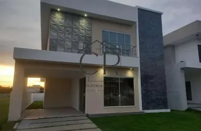 Casa em condomínio fechado com 4 quartos à venda na Rua Abrolhos, Alphaville (Abrantes), Camaçari