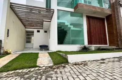 Casa em condomínio fechado com 3 quartos à venda na avenida santos dumont, recreio ipitanga, lauro de freitas por r$ 650.000