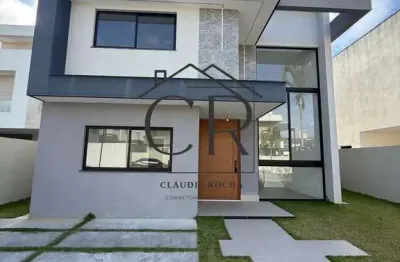 Impecável casa nova em condomínio fechado em vilas do atlântico!