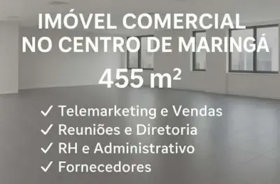 Sala comercial para alugar na Rua Joubert de Carvalho, 162, Zona 01, Maringá